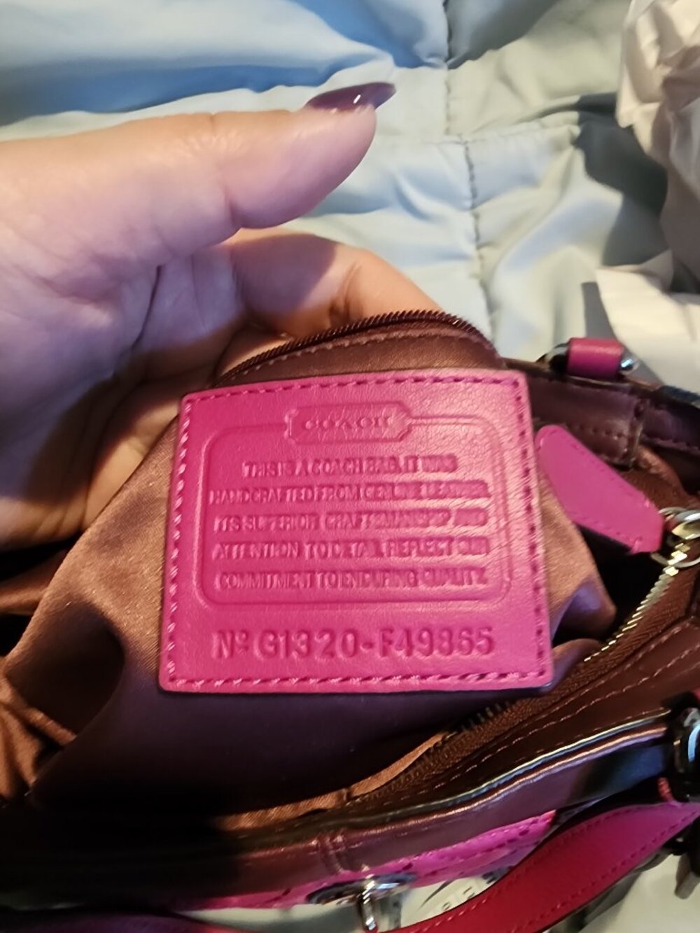Coach F49865 Colorblock Leather Suede - Picture 3 of 8